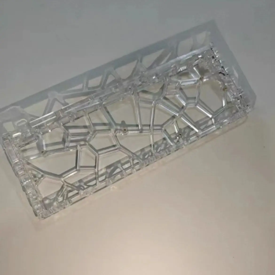 Spot Ww60/tf60 Color transparente hueco 60 teclas carcasa de teclado mecánico se puede personalizar Material de PC tecla completa intercambiable en caliente