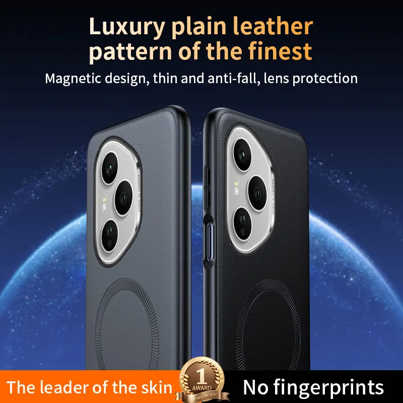 Para Honor 400 Pro funda protectora de cuero magnética para Honor 400 Pro alta calidad antihuellas antideslizante PC + TPU - imagen 4