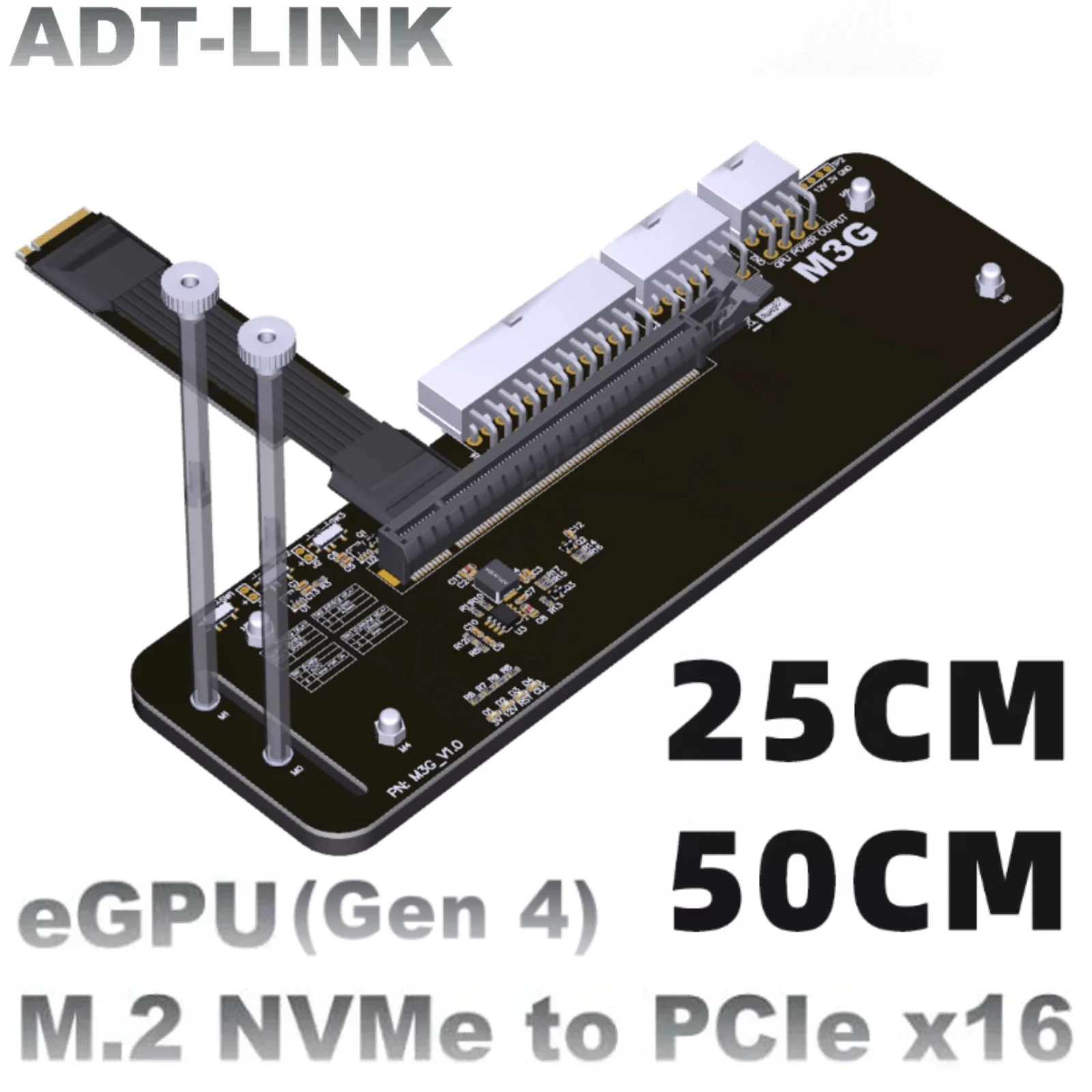 Dock eGPU M.2 NVMe a PCIe x16 – Gráfica Externa para Portátil - imagen 2