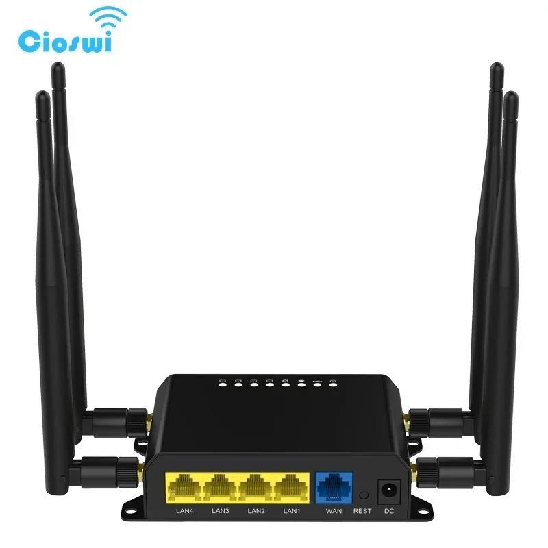 Enrutador Wifi 4G WE826, 300Mbps, módem 4g, ranura para tarjeta Sim, enrutador OS OpenWRT, extensor de rango Wifi 4 x LAN, punto de acceso Roteador - imagen 3