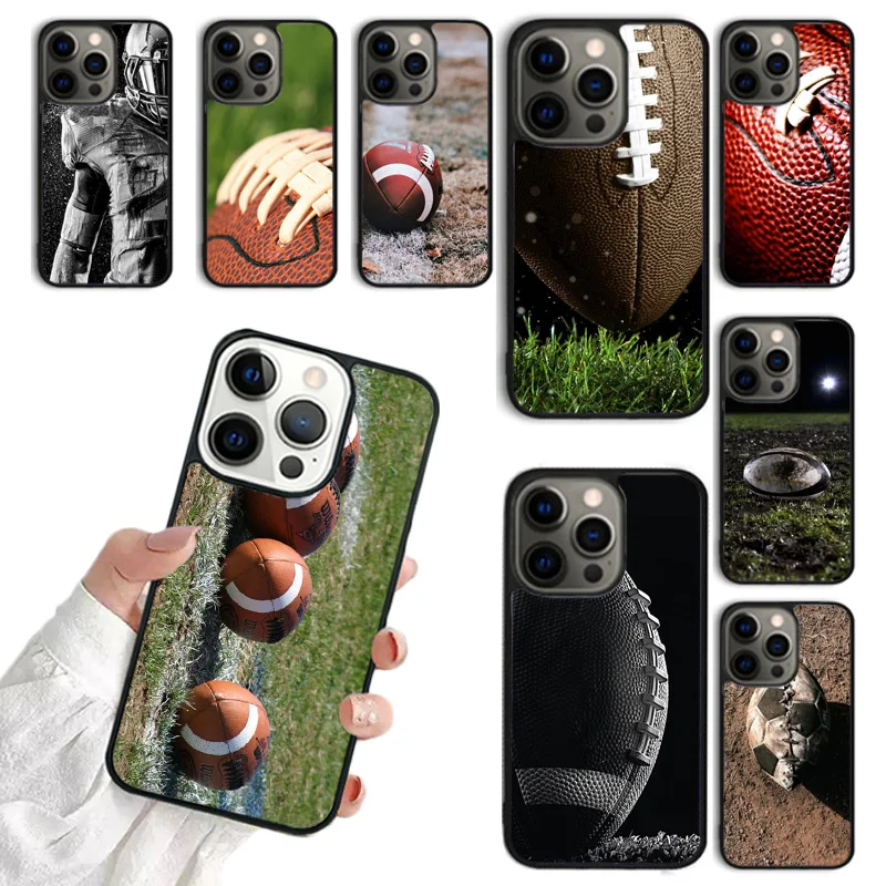 Funda de teléfono American Footbal para iPhone 17 Air 16 15 14 plus 11 12 13 Pro Max coque