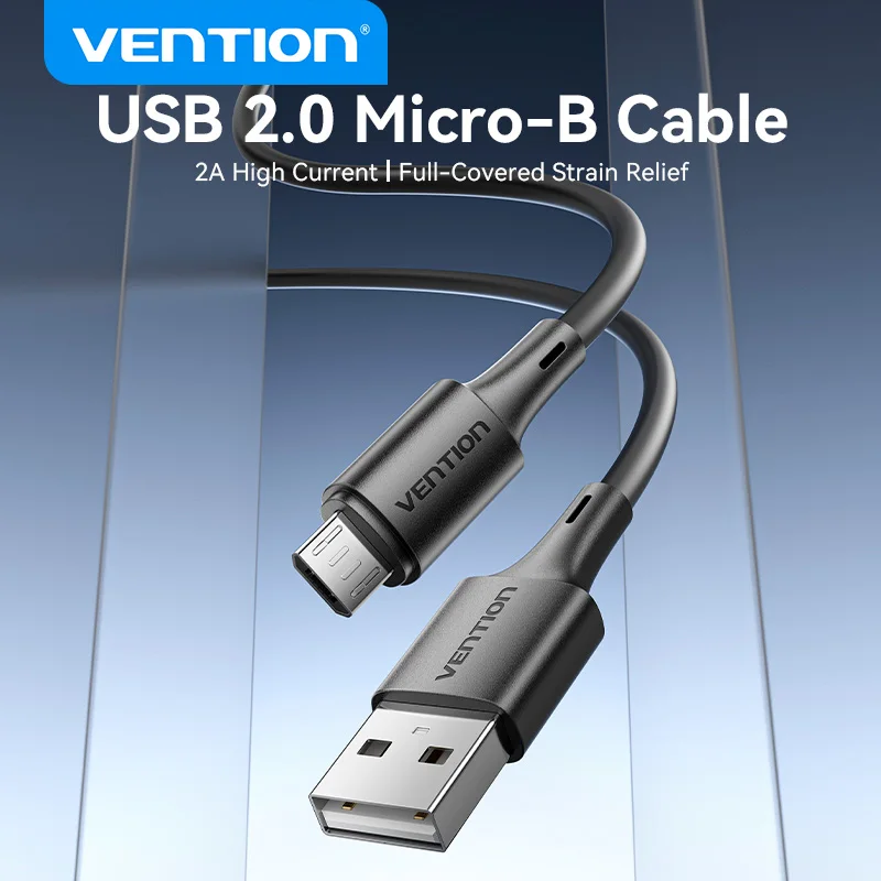 Vention USB Micro Cable de carga USB para Samsung Huawei P30 Xiaomi Redmi 4X Note línea de alimentación de datos Cable de datos de teléfono móvil carga