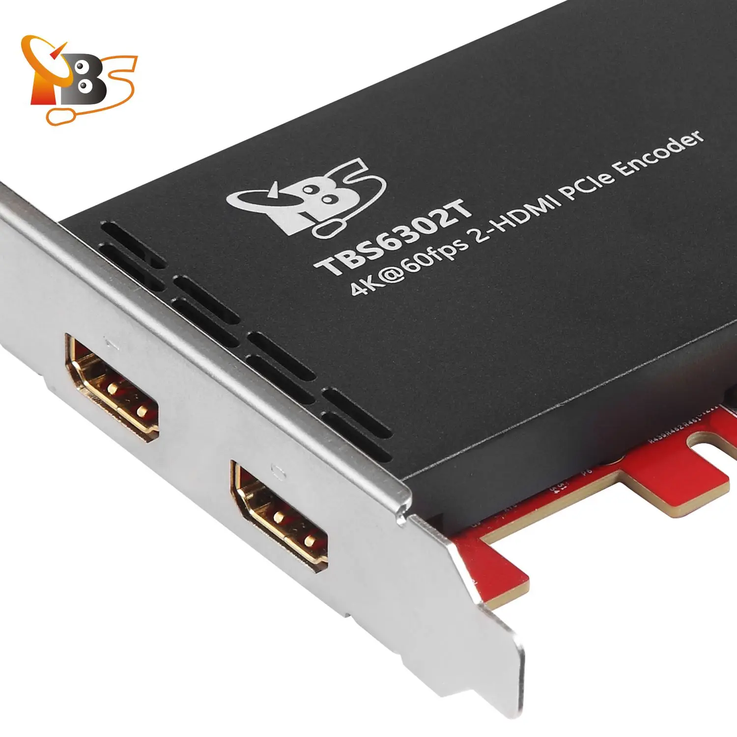 Tarjeta codificadora HDMI TBS6302T 4K@60fps | Tarjeta de captura PCIe de entrada HDMI dual para transmisión/transmisión en vivo |   Codificación H.264/H.265 - imagen 5