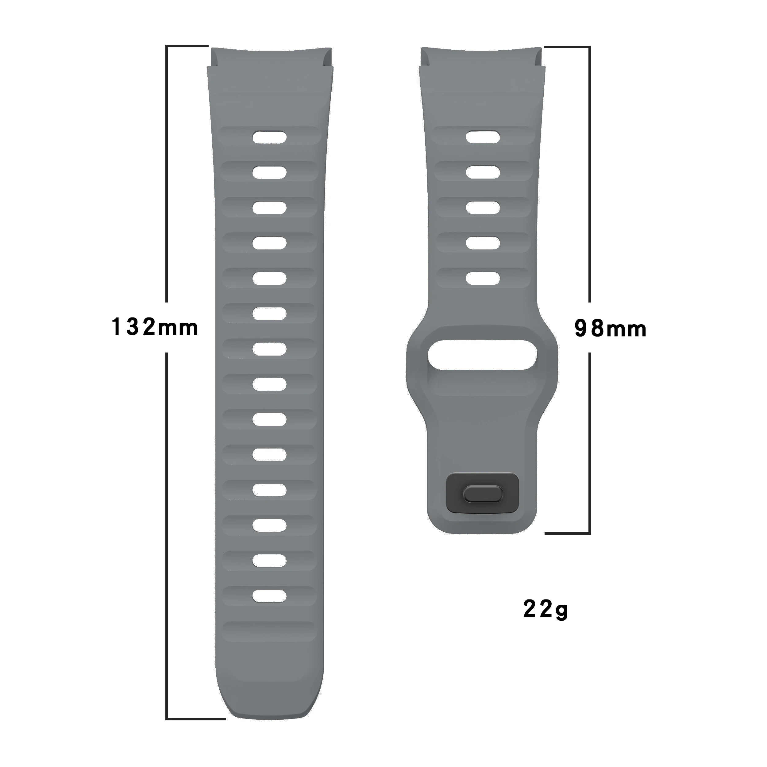 Correa deportiva de silicona para Samsung Galaxy Watch 6 Classic 47mm 43mm/Galaxy Watch 5 Pro 45mm/44mm 40mm/Watch4 46mm - imagen 3