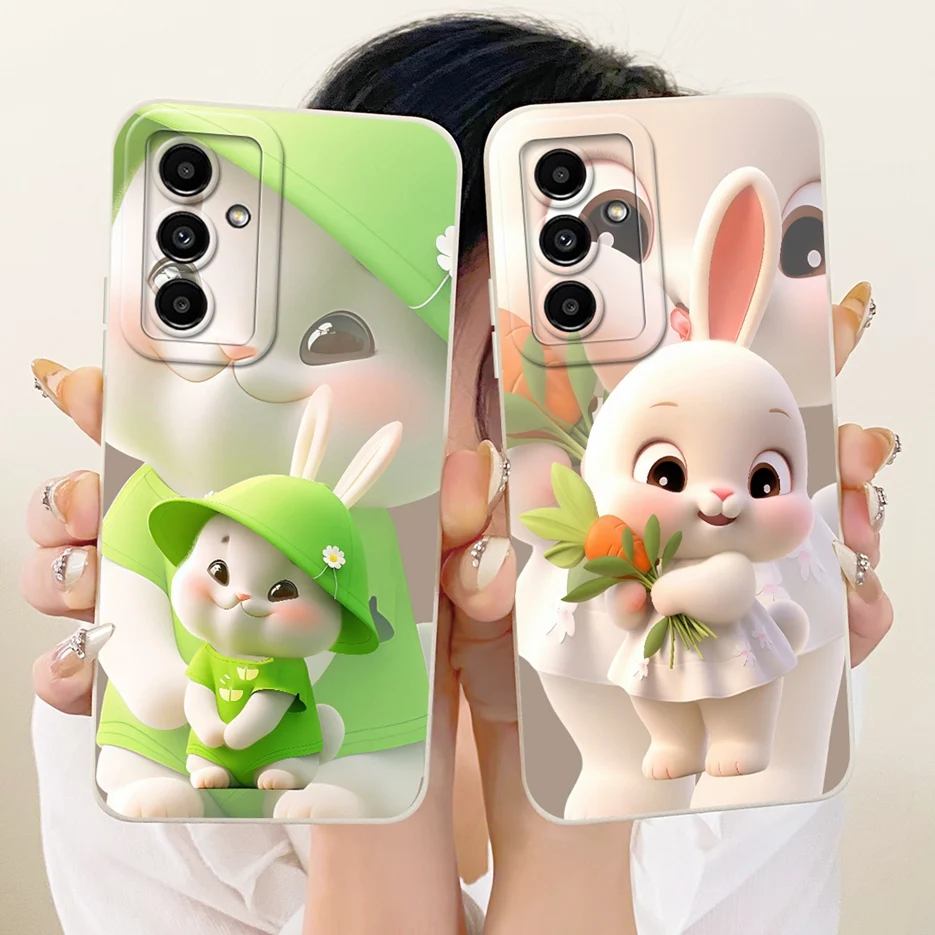 Para Samsung Galaxy M54 5G funda SM-M546B lindo gato pato cubierta de dibujos animados suave TPU funda de teléfono para Samsung M14 M34 M54 5G Fundas parachoques - imagen 2