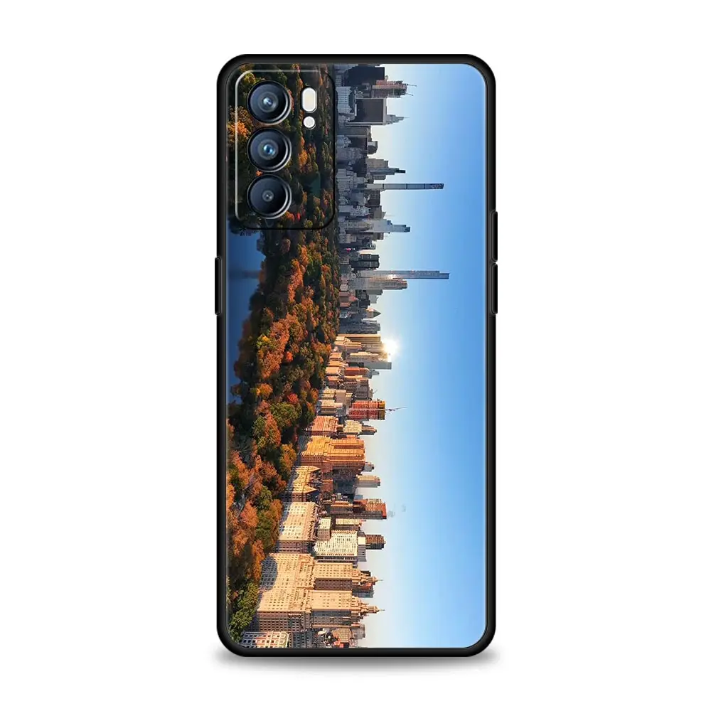 Funda de playa NYC New York City para Oppo Reno14 Reno13 Reno12 11 F 10 Find X5 X9 Pro A54 5G A53 A52 A9 A78 4G A79 A80 A98 - imagen 3