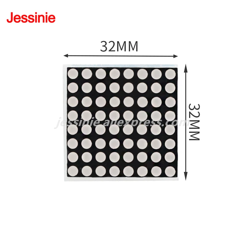 MAX7219 Módulo de matriz de puntos Microcontrolador MCU Kit de módulo de control de pantalla LED para Arduino - imagen 5