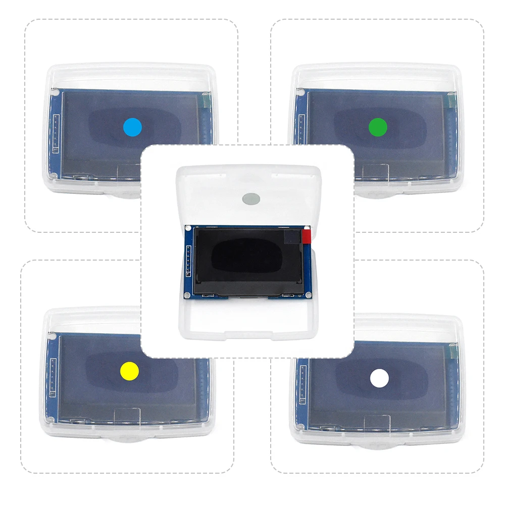 Blanco azul 2,42 "2,42 pulgadas pantalla LCD 12864 módulo de pantalla OLED IIC I2C SPI serie para C51 STM32 SSD1309 - imagen 2