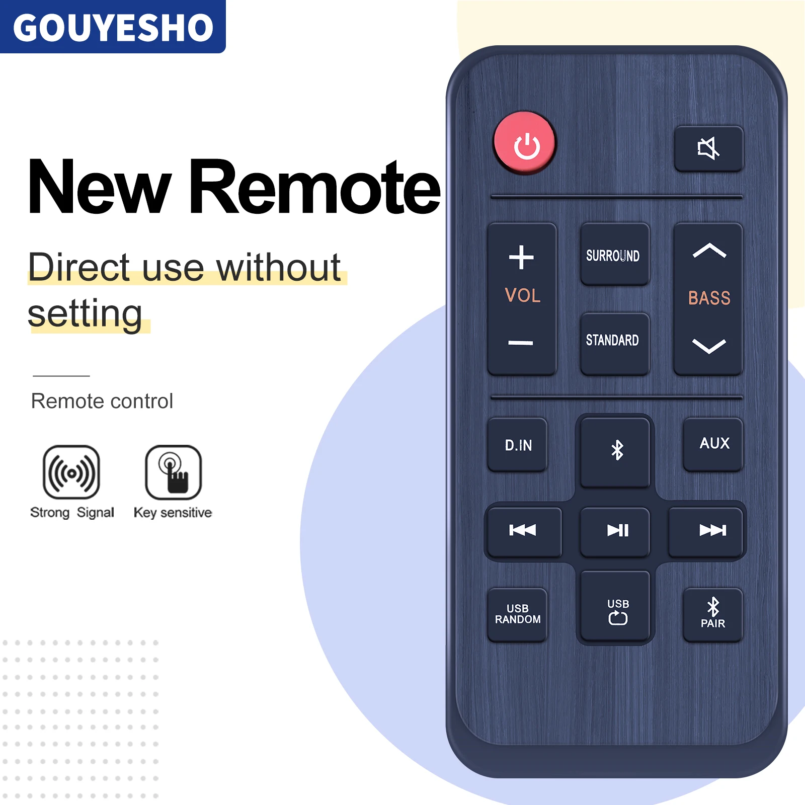 Nuevo Control remoto AH81-11699A para barra de sonido Samsung HW-A40R HW-T400/ZA