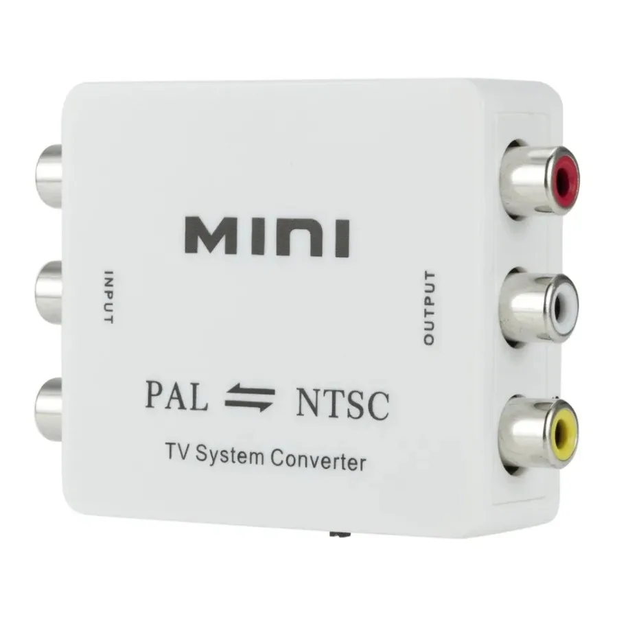Convertidor PAL a NTSC Adaptador PAL a NTSC Adaptador de sistema de TV bidireccional con cable de alimentación para TV Reproductor de DVD Consolas de juegos Xbox - imagen 3