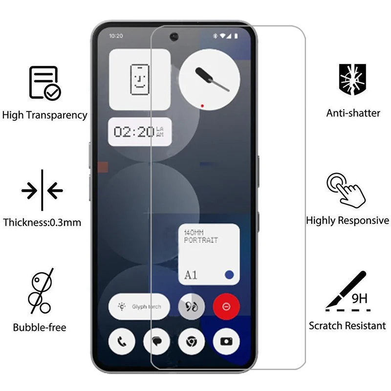 Vidrio templado para nada teléfono 3a pro funda en phone3a 3 a a3 3apro contraportada 360 nada teléfono nothingphone3a nothin no thing - imagen 2