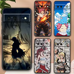 Fairy Tail Anime para Google Pixel 10 9 8 7 9a 8A 7a 6a XL Pro 5G funda de teléfono negra
