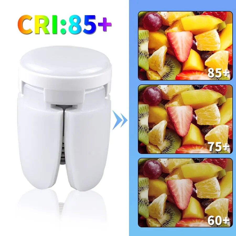 Bombilla LED con forma de ventilador de 28W, lámpara LED E27 plegable de 220V y 110V para el hogar, sala de estar, almacén, luz de techo de garaje - imagen 4