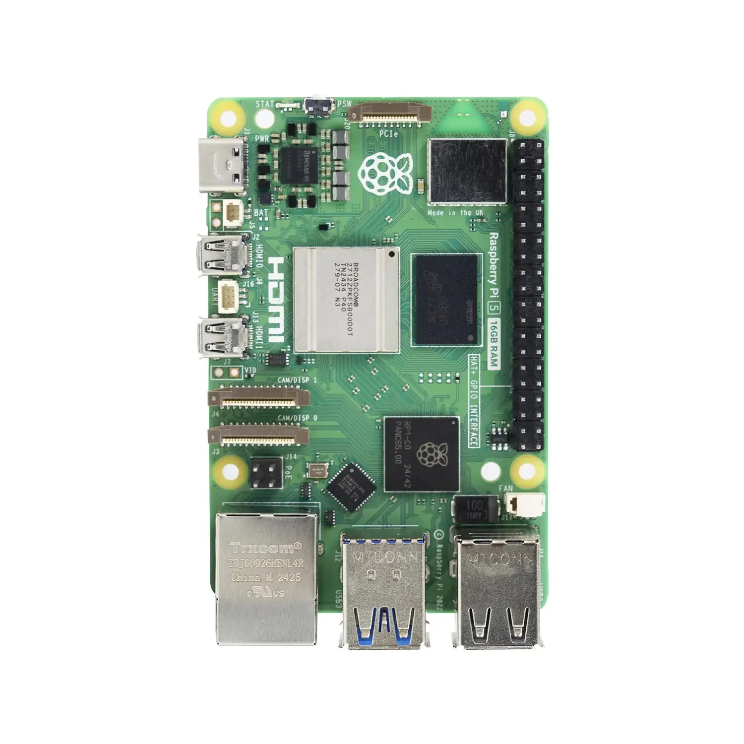 Nuevo Original Raspberry Pi 5 16G RAM Placa de desarrollo Kit programable procesador de Cortex-A76 nueva computadora Raspberry Pi - imagen 3