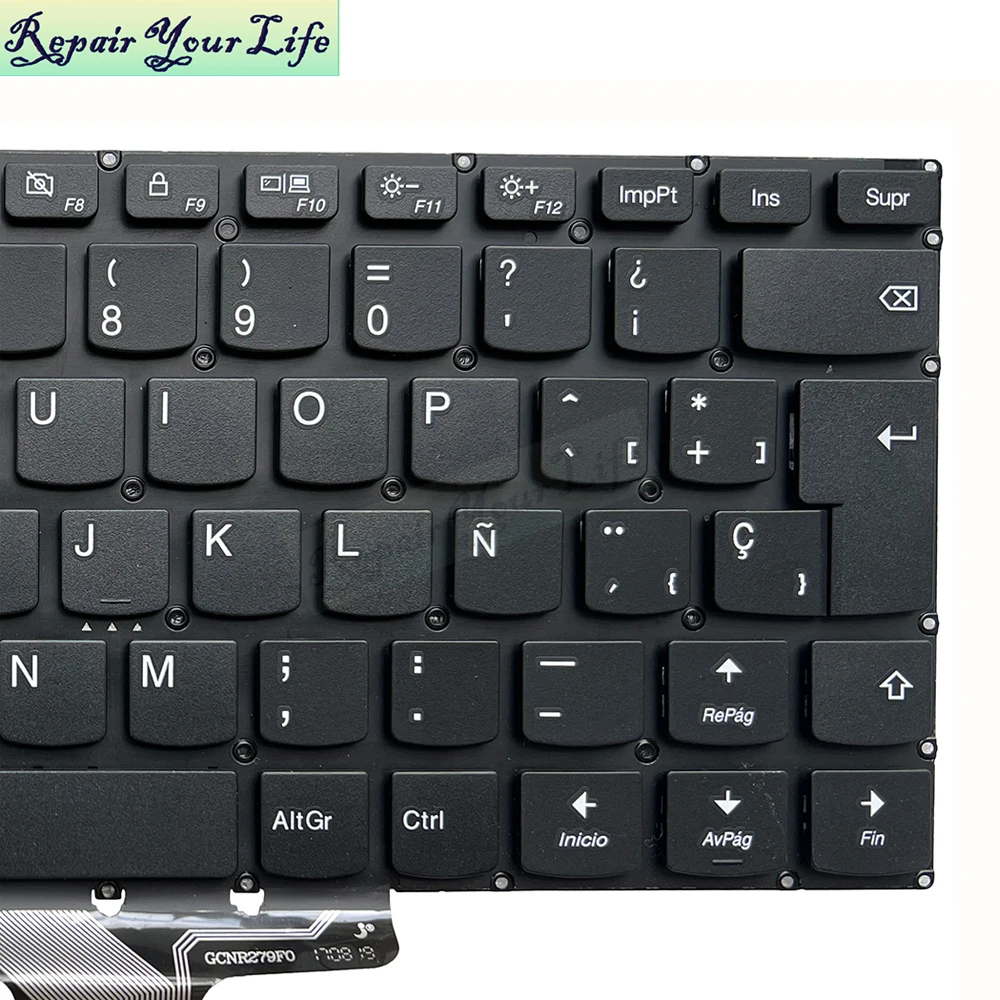 Teclado latino español alemán retroiluminado para Lenovo Ideapad 310s-14 310S-14AST 510-14AST 510-14ISK 510S-14IKB LCM15J5 SN20K82145 - imagen 2
