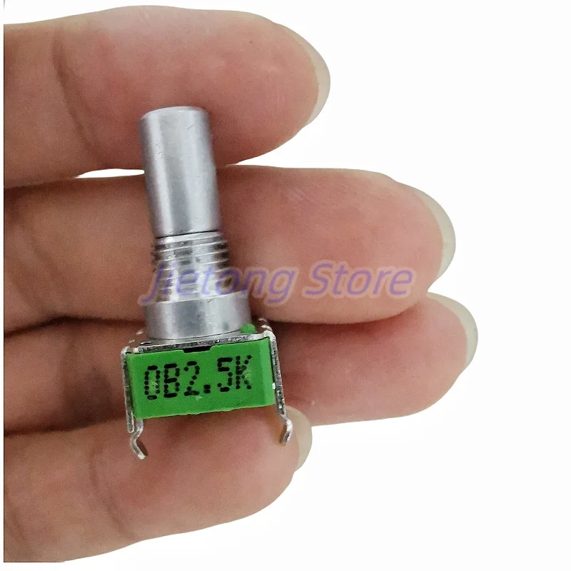 Alpha Boss-potenciómetro GT10, 10 piezas, efecto de volumen 0B2.5 K, 4 pines, rotación Vertical de 360 grados, 15mm, longitud del mango del medio eje - imagen 3