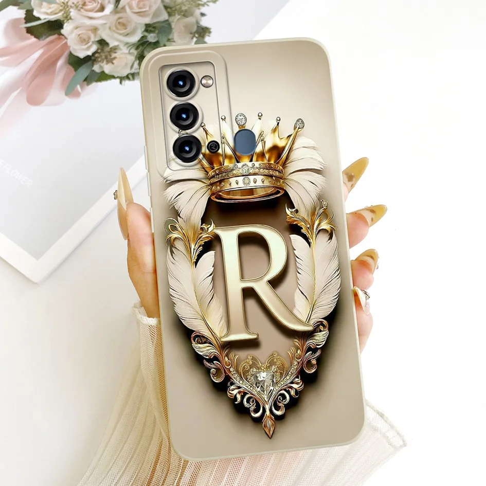 Funda de teléfono con letras bonitas para Itel S17 S661W / P38 / Vision 3, funda protectora trasera de silicona suave para carcasas ItelS17 Vision3 - imagen 3