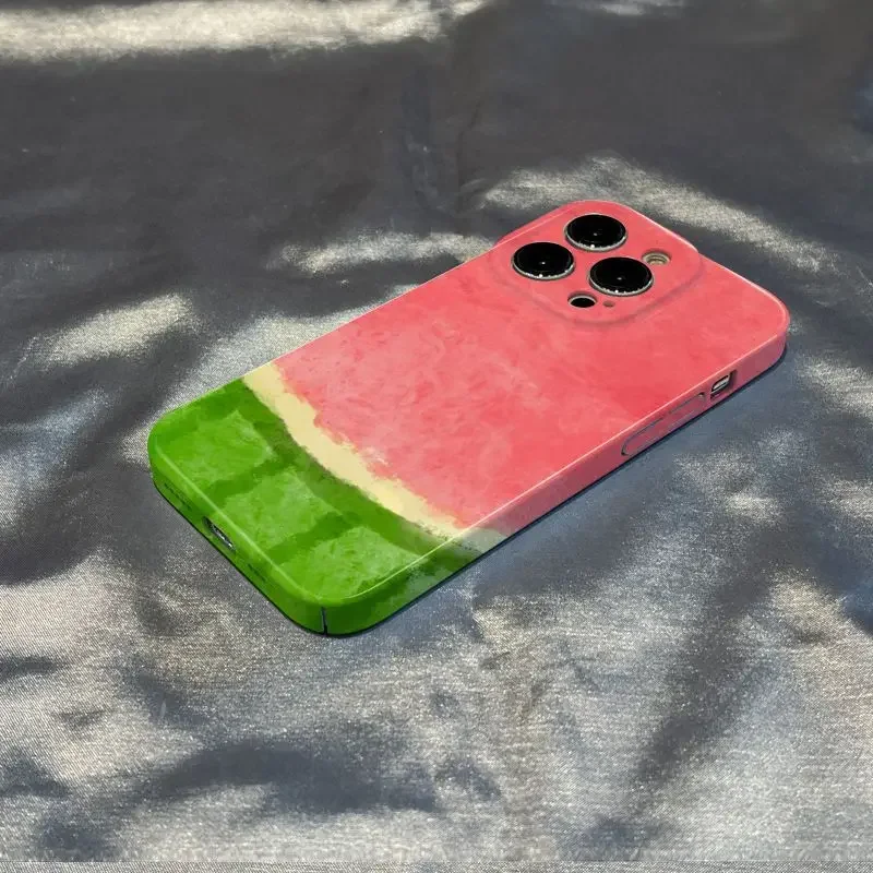 Bonita funda de teléfono de sandía para Samsung A33, A03, A04, A11, A12, A13, A23, A30, A50, A51, A52, A53, A71, A73, 4G, 5G, brillante, HD, cubierta dura de PC - imagen 3