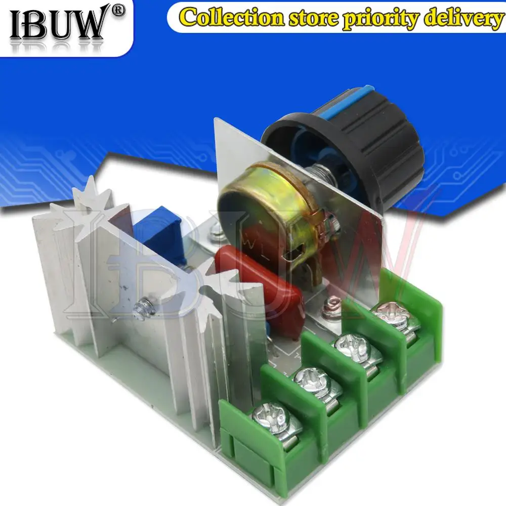 1 Uds AC 220V 2000W regulador de voltaje SCR atenuadores controlador de termostato de velocidad - imagen 5