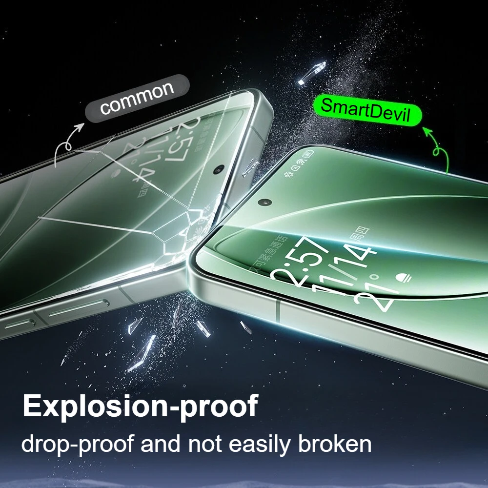 SmartDevil-Película de vidrio templado sin polvo para Poco F7 Ultra F7Pro F6Pro HD, Protector de pantalla para Redmi K80 Pro a prueba de polvo - imagen 4