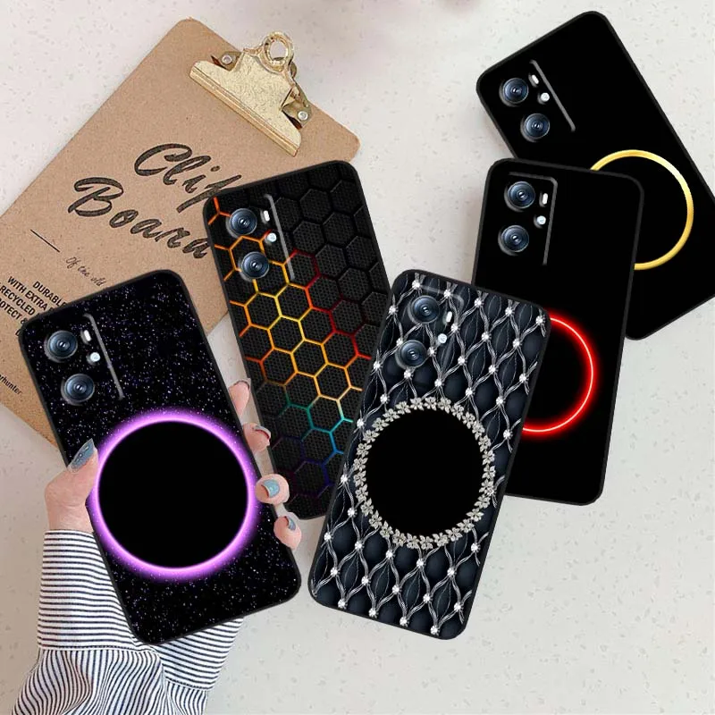 Funda de teléfono negra redonda de fibra de carbono para Xiaomi Redmi 12 13C 12C 13 10C 9T A2 9A 9C 7A Note 10S 8T 10 9 8 Pro 4G 5G