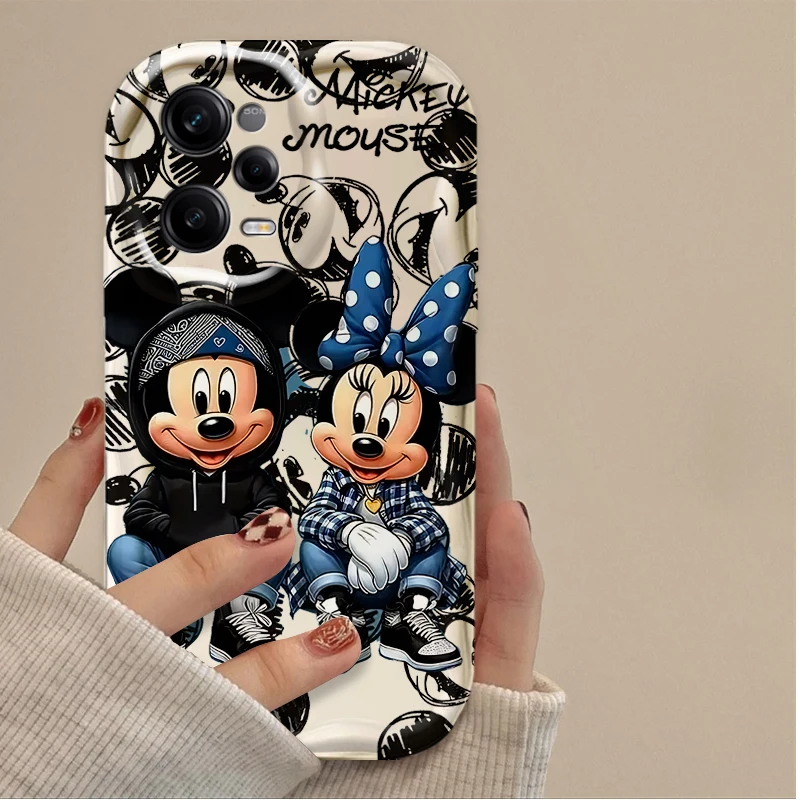 Disney-funda de Mickey y Minnie Mouse para OPPO, carcasa trasera 3D para modelos A3, A98, A94, A93, A92, A79, A78, A76, A60, A58, A57, A55, A38, A17, A16, A15, 4G, 5G - imagen 4