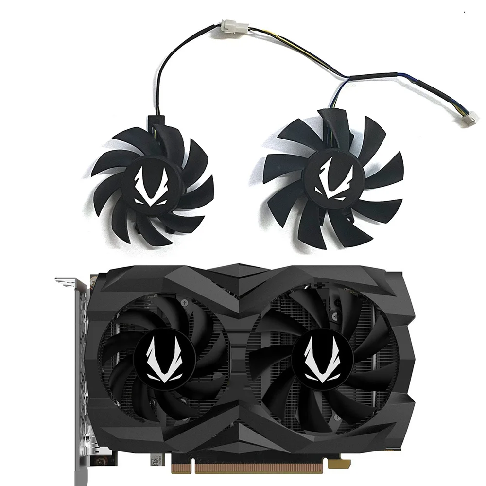 GA72S2U GA82S2H 12V 0.32A VENTILADOR de refrigeración de 4 pines para ZOTAC GAMING GeForce GTX 1660 SUPER 1660Ti ventilador de repuesto doble ZT-T16620F-10L