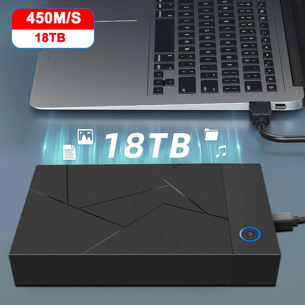 Carcasa de disco duro externo de alta velocidad, adaptador SATA a USB 3,5, 2,5, 3,0, 3,5 M/S, 18TB