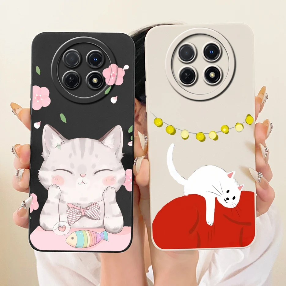 Para Huawei Nova Y91 funda STG-LX1 STG-LX2 lindo gato pato cubierta de dibujos animados suave TPU funda de teléfono para Huawei Nova Y91 NovaY91 Fundas bolsas - imagen 4