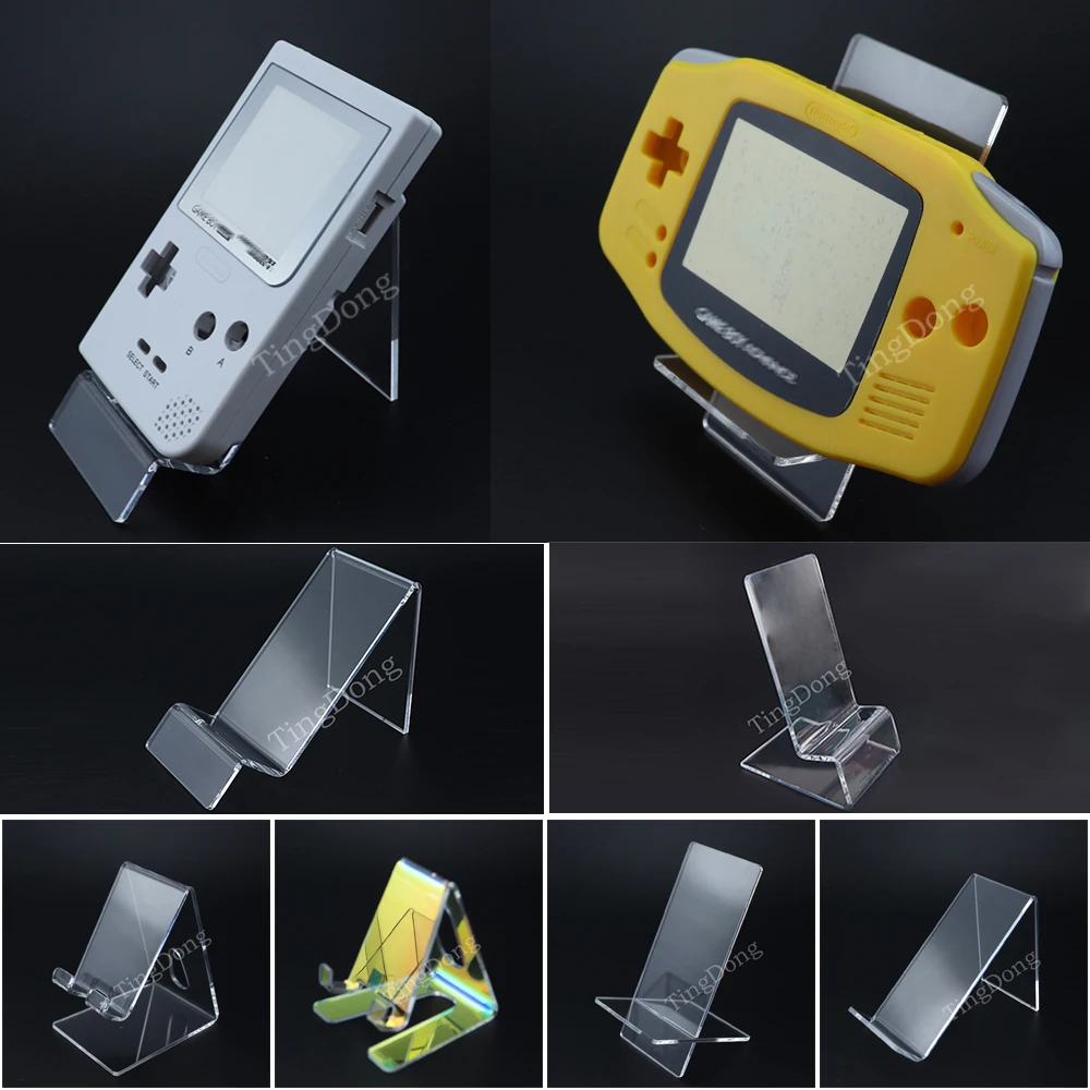 Para GB GBC GBA SP 2DS 3DS PSP PSV consola de juegos plástico transparente soporte estante ventana mostrador escaparate de exhibición
