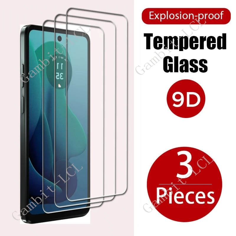 3 uds para Motorola Moto G 2024 Protector de vidrio templado en MotoG 5G (2024) 6,6 "película protectora de pantalla