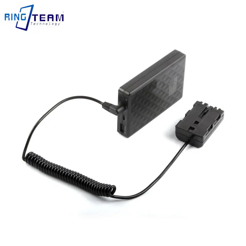 Cable en espiral de alimentación externa de 5,5x2,1mm/5,5x2,5mm, acoplador de NP-FM500H, potencia estable para Sony DSLR A200 A300 A450 A580 850 560 - imagen 5