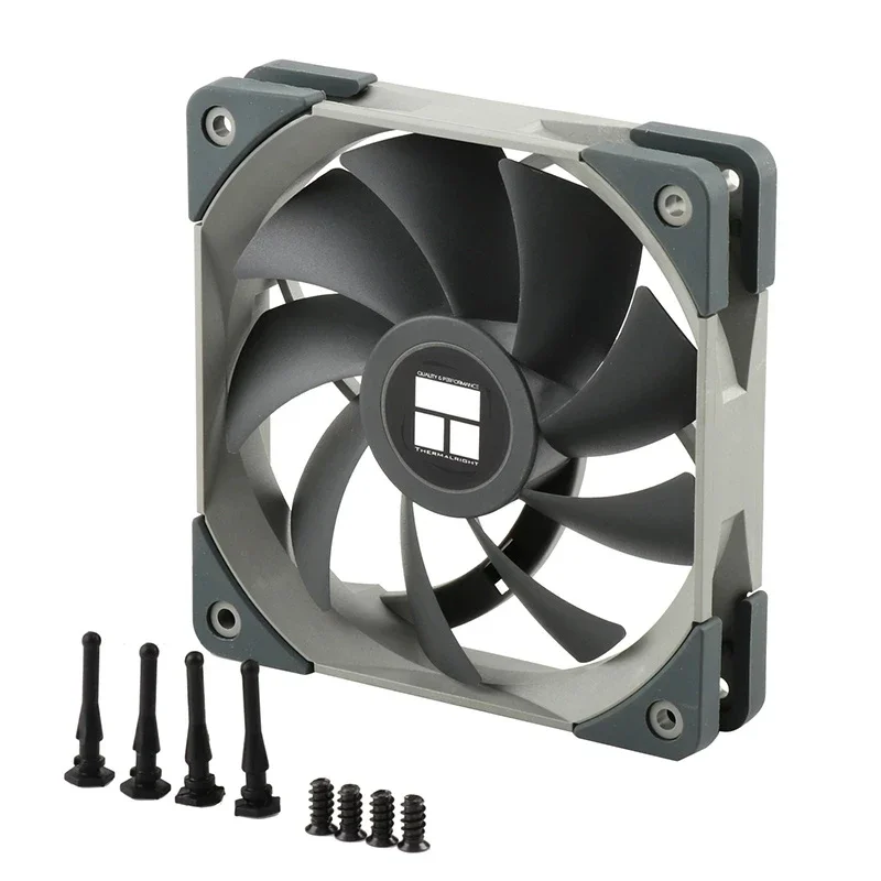 Thermalright 120mm PWM ventiladores de refrigeración de caja de PC 12cm, radiador enfriador de CPU 1500RM sistema de disipación de calor refrigerado por aire negro/blancoTL-C12 - imagen 3