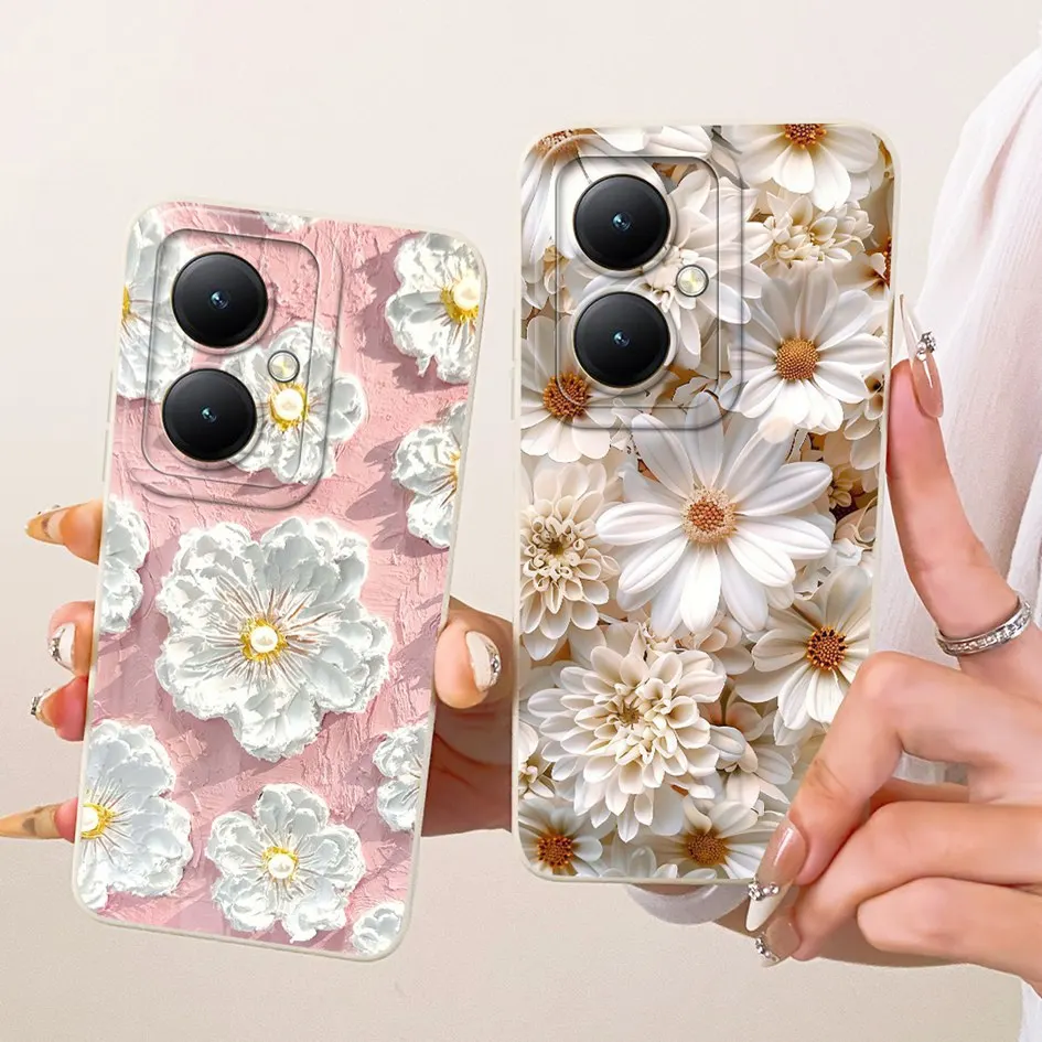 Para Xiaomi Redmi 13C 5G funda Redmi 13R funda Popular flor suave caramelo funda de teléfono de silicona para Xiaomi Poco M6 5G bolsas protectoras - imagen 2