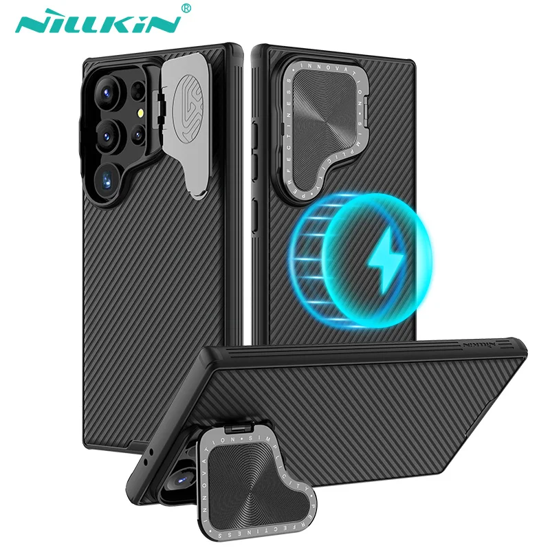 Nillkin-funda magnética para Samsung Galaxy S24 Ultra, carcasa para Samsung Galaxy S24 Plus/S24, con soporte - imagen 2