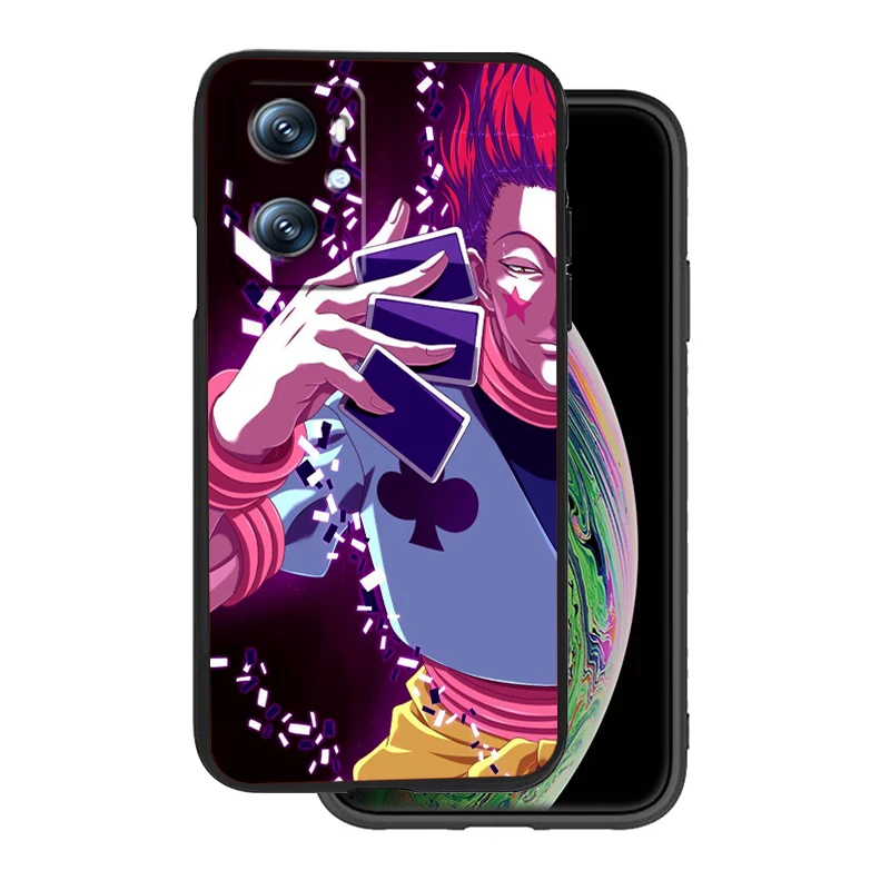 Hunter X Hunter-suave funda negra para teléfono, película de Anime para OPPO Find X5 X3 X6 A54S A5 A94 A16 A53S A57 A74 A72 A98 A78 A96 A9 5G - imagen 4