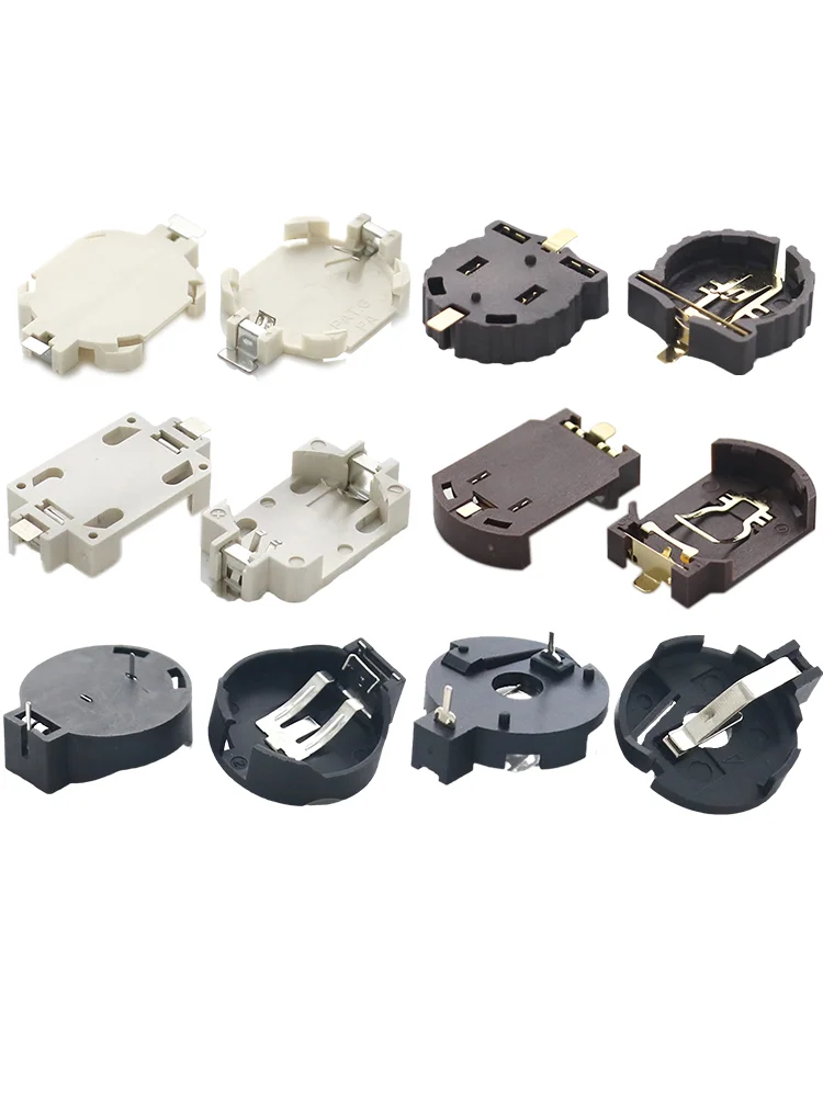 Caja de almacenamiento de batería de botón, soporte de enchufe de BS-2 BS-6, 3V, CR1220, CR2025, CR2032, ibuw, BS-8, 2025, 2032, lote de 5 uds.