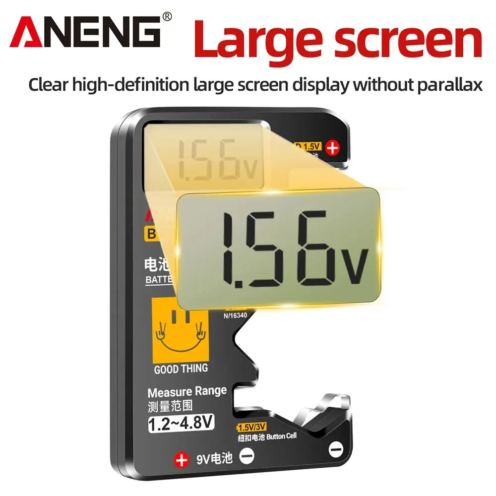 ANENG BT189 probador de pilas de botón 9V N D C AA AAA pantalla LCD Universal para el hogar probador de baterías herramientas detectoras de banco de energía - imagen 5