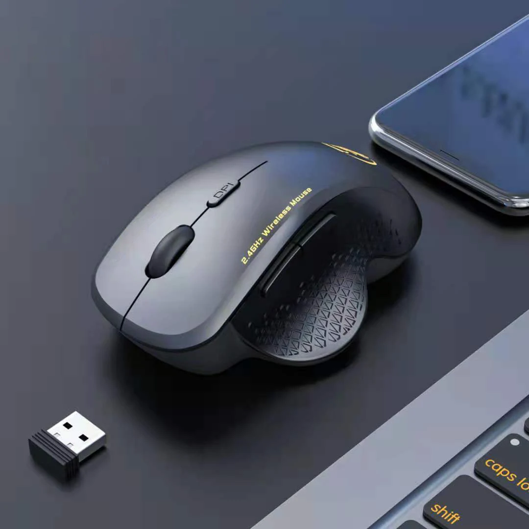 UTHAI G6 Accesorios para computadora portátil Diseño ergonómico Ratón inalámbrico 2.4G Regalo de oficina de negocios Ratón inteligente para juegos de 6 botones - imagen 3