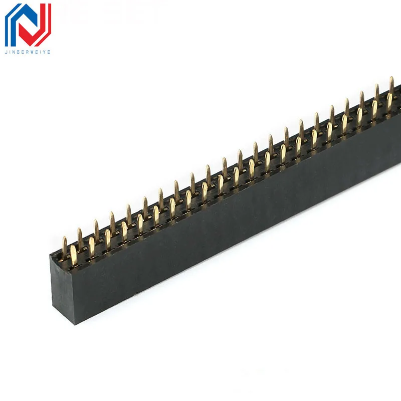 10 Uds 2,54mm 2x2/3/4/5/6/8/10/12/16/20/40 Pin hembra recta doble fila Pin encabezado tira conector PCB - imagen 4
