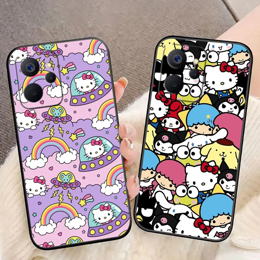 Funda de teléfono con foto personalizada de gato de dibujos animados Hello K-Kitty para OPPO Realme 14 13 12 11 10 9 9I 8 8I 7 7I 6 5 5I 5S Pro Plus - imagen 2