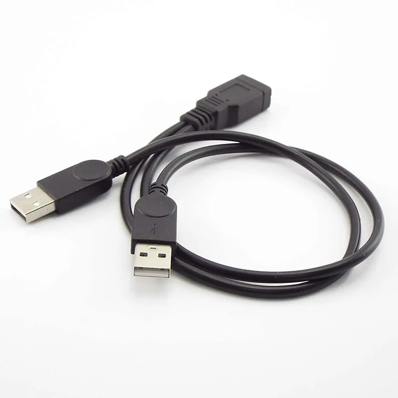 1/2/5 Uds USB 2,0 A macho A hembra doble divisor DC Cable de extensión de fuente de alimentación sincronización de datos de súper velocidad cableado Orbital de carga B6 - imagen 4