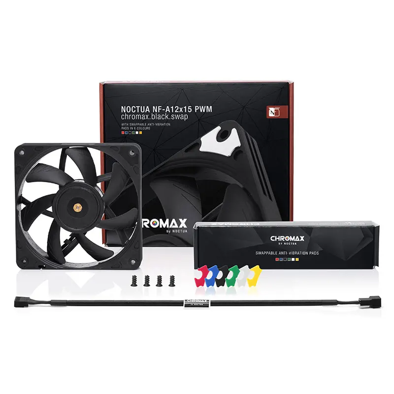 Noctua-ventilador de chasis, NF-A12x15, PWM, 4 pines, 120x120x15mm - imagen 5