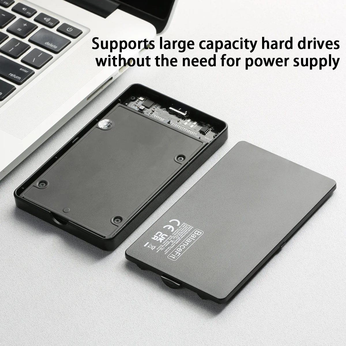 Caja de disco duro USB 3,0/tipo C a 2,5 pulgadas, carcasa SATA HDD SSD, caja de disco duro externo de alta velocidad para PC y portátil - imagen 3