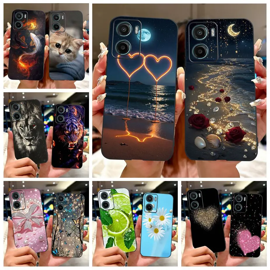 Para Motorola Moto G05 4G funda MotoE15 nueva funda pintada de lujo funda de teléfono suave de TPU para Motorola Moto E15 MotoG05 bolsas de cubierta trasera