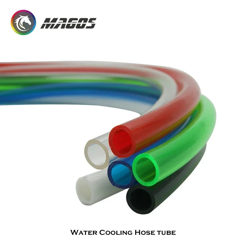 Manguera suave de 1M, tubo suave de PVC de 9,5mm y 12,7mm, tubo transparente ID10/13MM, azul, blanco, negro y rojo para refrigeración por agua de PC - imagen 4
