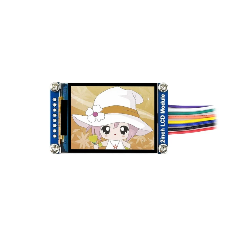 Waveshare Pantalla IPS de 2 pulgadas Interfaz SPI 240 × 320 Módulo de pantalla LCD de 2 pulgadas para Arduino/STM32 / Raspberry Pi / VisionFive2 - imagen 2