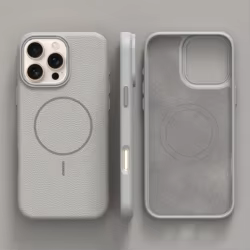 Funda MagSafe Cuero Lichee iPhone 16 15 14 13 12 11 Pro Max Plus