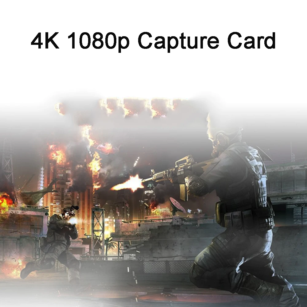 Tarjeta de captura de vídeo Compatible con HDMI USB 2,0 4K Loop Out 1080P 60fps caja grabadora de vídeo para juegos PS4 transmisión en vivo - imagen 2
