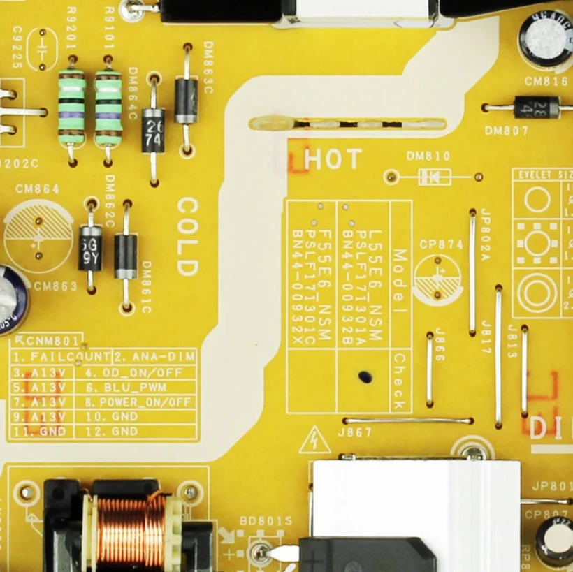 BN44-00932B L55E6_NSM Placa de alimentación para Samsung UN58NU710DF UN58NU7100F UN55NU7300G UN50NU7100F UN50NU7200F UN55NU6900B TV - imagen 3